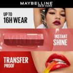 Maybelline New York SuperStay Vinyl Ink Liquid Lipstick - Lippy, Instant Shine & Transfer Proof. SuperStay Vinyl Ink Liquid Lipstick Last Up To 16Hr, Enriched With Vitamin E & Aloe | 4.2ml - Fast Shipping to USA & Canada - Image 3