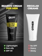Beardo Ultraglow All in One Face Cream For Men with SPF 30, 60g | Aloe Vera With Vitamin E and Niacinamide for Skin Brightening & Dark Spots Reduction - Fast Shipping to USA & Canada - Image 7