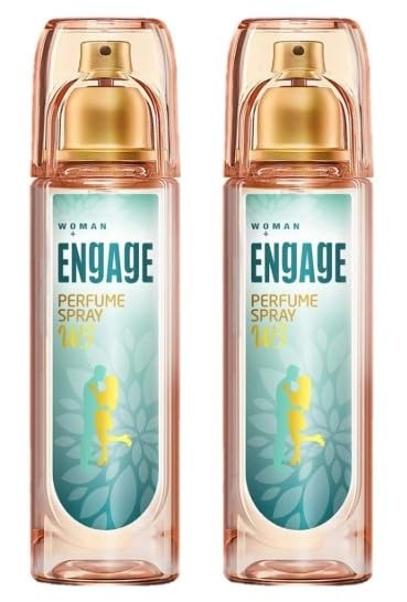 Engage W3 Perfume for Women, 120 ml, Pack of 2 - Fast Shipping to USA & Canada