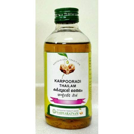 Vaidyaratnam Karpoora Thailam 200 ml (Pack of 2) VKPORTAILM200ML_ALIDA