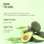 Plum Avocado Hair Mask For Frizzy, Curly And Wavy Hair I With Avocado Oil, Argan Oil & Shea Butter | Hair Spa Cream For Women & Men I 250Gm, 1 Count - Fast Shipping to USA & Canada - Image 4