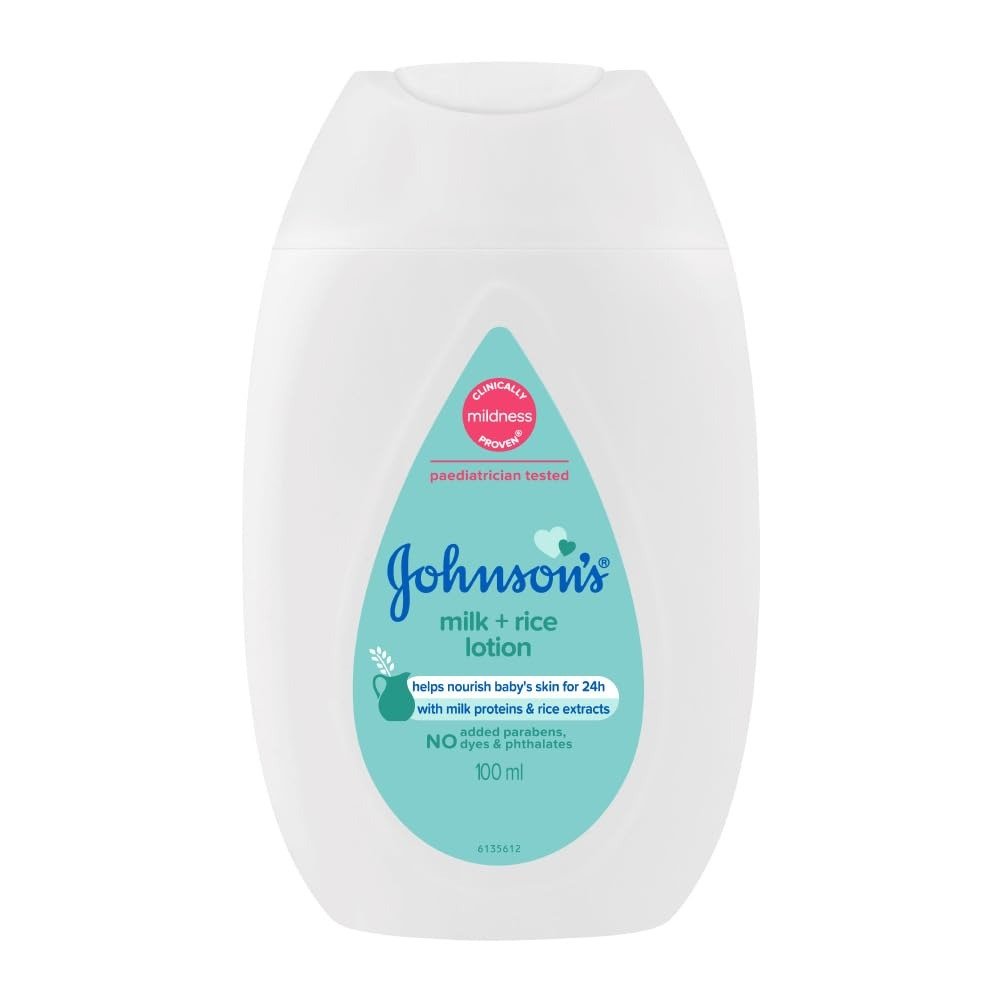 414cVDtfZ8L-1.jpg Johnson's Baby Milk and Rice Lotion, 100ml, White - Fast Shipping to USA & Canada - Image 1