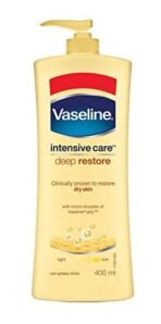 Vaseline Intensive Care Deep Restore Body Lotion, 400ml Bottle - Fast Shipping to USA & Canada - Image 2