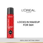 L'Oreal Paris Infaillible 3-Second Setting Mist, Transfer-proof & Waterproof Setting Spray, Quick drying, 75ml - Fast Shipping to USA & Canada - Image 3