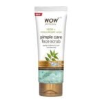 WOW Skin Science Neem & Hyaluronic Acid Pimple Care Face Scrub | Anti-Bacterial | Unclogs Pores | Removes Impurities | Improves Skin Elasticity | Hydrates Skin | 100gms - Fast Shipping to USA & Canada - Image 2