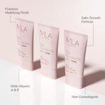 Mila Beaute Flawless Makeup Primer for Face | Oil Free Formula Enriched With Vitamin A & E | Satin Smooth Matte Finish Instantly Blurs Pores | Suitable for All Skin Types 30ml - Fast Shipping to USA & Canada - Image 5