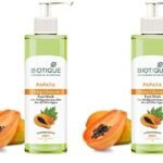 Biotique Papaya Deep Cleanse Face Wash | Gentle Exfoliation | Visibly Glowing Skin | 100% Botanical Extracts| Suitable for All Skin Types | 200ml (Pack of 2) - Fast Shipping to USA & Canada