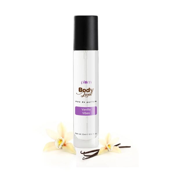 Plum BodyLovin' Vanilla Vibes Perfume | Long Lasting & Premium Warm Fragrance | Luxury Perfume For Women | Sweet, Warm & Irresistible Notes of Vanilla | Travel Friendly | High On Fun | 15ml - Fast Shipping to USA & Canada