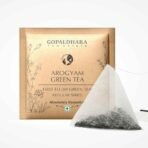 Gopaldhara Green Tea Bag | Premium Arogyam Green Whole Leaf | First Flush Detox Green Tea | 20 pcs. Envelope Pyramid Tea Bags - Fast Shipping to USA & Canada - Image 4