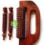 FA INDUSTRIES Wooden Massager Handheld Body Calf massager (5 x 3 Inch) Jimmy Point massager (5 x 1 Inch) Acupressure Pain Relief Massager set of 3 - Fast Shipping to USA