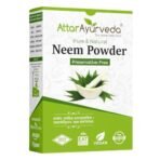 Attar Ayurveda Neem powder for Face, Skin and Hair (200 grams) | 100% Natural, No Preservative | Ideal for Face Pack, Hair Pack and Eating - Image 2
