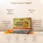 WOW Skin Science Ubtan Radiance Facial Kit for Glowing Skin|Helps Remove Tan and Gives Radiant Skin | 6 Easy Steps | Suitable for All Skin Types | Free Rose Water | Pack of 7 - Fast Shipping to USA & Canada - Image 7