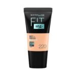 Maybelline New York Liquid Foundation, Matte & Poreless, Full Coverage Blendable Normal to Oily Skin, Fit Me, 220 Natural Beige, 18ml - Fast Shipping to USA & Canada