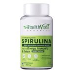 HEALTH VEDA ORGANICS PRIVATE LIMITED Plant Based Spirulina, 2000 mg | 120 Veg Capsules I Supports Weight Management & Boosts Immunity | For both Men & Women - Fast Shipping to USA