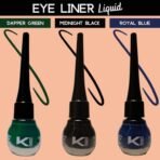 KINDED Eye Liner Liquid Waterproof Smudgeproof Longlasting Insta Bold Look Intense Colour Pigments Quick Drying Eyeliner Combo (5 ml, Matte Finish, Midnight Black, Royal Blue & Dapper Green) - Fast Shipping to USA & Canada - Image 3