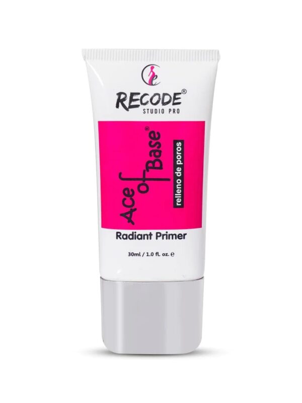 Recode Ace of Base Radiant Primer for Face Makeup 30ml | Shimmery Finish |Applicable on all skin types | Blurs Fine Lines, Wrinkles & Pores - Fast Shipping to USA & Canada