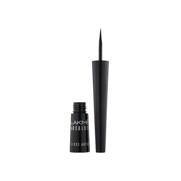 LAKME Absolute Gloss Artist Liquid Eye Liner, Black, Smudge Proof, Long Lasting, 2.5 Ml - Fast Shipping to USA & Canada