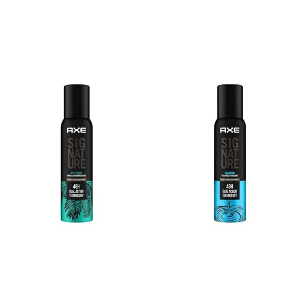 AXE Signature Body Perfume, Mysterious, 154ml And AXE Signature Body Perfume, Champion, 154ml - Fast Shipping to USA & Canada