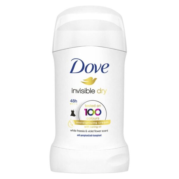 Dove Unisex Invisible Dry Stick Anti-Perspirant Deodorant Roll On 40Ml (black), Pack Of 1 - Fast Shipping to USA & Canada