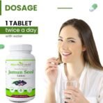 Attar Ayurveda Jamun Seed Extract tablet 500mg, 60 tablets | Beneficial in controlling Blood Sugar Levels, Boosting Digestion, Blood purification and Detoxification (Pack of 1) - Fast Shipping to USA - Image 4