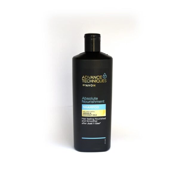 Avon Advance Techniques Absolute Nourishment Shampoo, With Argan And Coconut oil For Smoother And Shinier Hair, 700 ml - Fast Shipping to USA & Canada