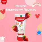Colgate Toothpaste For Kids (3-5 Years), Natural Strawberry Flavor, Cavity Protection Tooth Paste, With 0% Artificial Flavors, Preservatives, Sweeteners & Colors - 80 Gram Tube - Fast Shipping to USA & Canada - Image 7