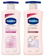 Vaseline Healthy Bright Body Lotion 400 ml, Daily Brightening Moisturizer with Sunscreen & Vaseline Healthy Bright Complete 10 Body Lotion, Anti- Ageing Lotion, 400 ml - Fast Shipping to USA & Canada - Image 2