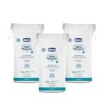 Chicco Baby Moments Cotton Squares Combo of 60 Pcs (White) - Pack of 3 - Fast Shipping to USA & Canada - Image 2