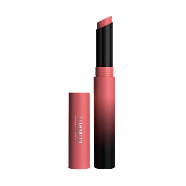 Maybelline New York Lipstick, Matte Finish, Bold Colour, Enriched With Jojoba Oil, Color Sensational Ultimattes, 499 More Blush, 1.7 g - Fast Shipping to USA & Canada