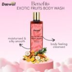Deewal Exotic Fruit Body Wash - Invigorating & Nourishing Cleanser for Fresh, Supple Skin | Natural & Organic Skincare | Sulfate-Free | 200ml - Fast Shipping to USA & Canada - Image 5