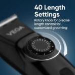 Vega OG 15 in 1 All Rounder Grooming Set for Men with 180min Runtime, 40 Length Settings, 15 in 1 Face, Nose & Body Trimmer for Men, Black, 2 Year Warranty (VHTH-37) - Fast Shipping to USA & Canada - Image 7