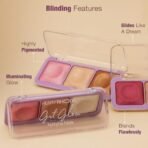 Hilary Rhoda Get Glow Highlighter Palette | Ultra Blendable & Long Lasting | Shimmer Finish & Illuminating Glow | Highly Pigmented & Easy To Blend Shades | 3 Shades in 1 Palette - 15g (Shade - 03) - Fast Shipping to USA & Canada - Image 5