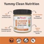Jus' Amazin Cashew Butter - All Natural, Unsweetened, High Protein, Vegan, Cholesterol Free, Dairy Free, 100% Natural, Plant-Based Protein, 200 gms - Fast Shipping to USA & Canada - Image 4