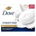 Dove Cream Bathing Beauty Bar with 1/4 Moisturising Cream For Soft, Smooth, Glowing Skin, 125 g (Pack of 8), White - Fast Shipping to USA & Canada - Image 2