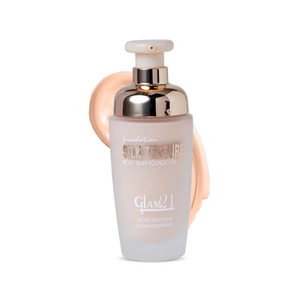 Glam 21 Silk Foundation-Lightweight Hydrating Oil-free Satin Formula for Long-lasting Makeup | Balance Skin pH Level | SPF35 UV Protection | Suitable for All Skin Type| 50gm, 03 - Fast Shipping to USA & Canada