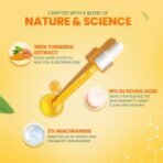 Himalaya Dark Spot Clearing Turmeric Kit (Pack of 3) | 100% Organically sourced Svarasa Turmeric | Free Jute Bag | Face Wash 100 ml | Face Pack 100 gm | Serum 30 ml | Power of Glycolic Acid & Niacinamide | Gives radiant spot free skin | Non-Staining - Fast Shipping to USA & Canada - Image 5