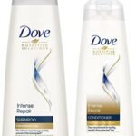Dove Intense Repair Conditioner 335 ml, With Keratin Actives to Smoothen Dry and Frizzy Hair - Deep Conditions Damaged Hair for Men & Women, Intense Repair Shampoo 340 ml - Fast Shipping to USA & Canada