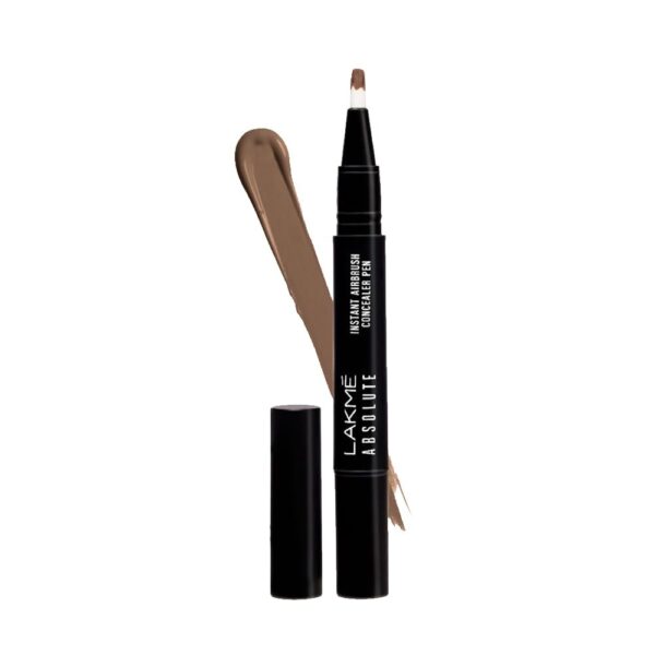 LAKME Absolute Instant Medium Coverage Airbrush Luminous Pencil Concealer Pen For All Skin - Cocoa, 1 Count - Fast Shipping to USA & Canada