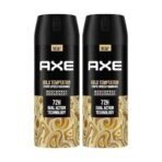 Axe Gold Temptation Long Lasting Deodorant Bodyspray For Men 150 ml, Pack of 2 - Fast Shipping to USA & Canada - Image 2