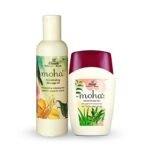 moha: Herbal Shower Gel 100 ml And Rejuvenating Massage Oil 100ml Combo | Soft Supple and Moisturised Skin with Aloe, Tea Tree, Neem and Orange | Herbal Body Wash Gel and Massage Oil - Fast Shipping to USA & Canada - Image 2