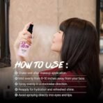 Fashion Colour Liquid Glow Setting Spray For Makeup Long Lasting (100ml) | Natural Dewy Finish | Keeps Makeup Intact | Hydrates, Soothes & Refreshes Skin | (MF09 C_100ML) - Fast Shipping to USA & Canada - Image 4