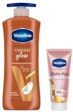 Vaseline Gluta-Hya Dewy Radiance & Vaseline Cocoa Glow Lotion - Fast Shipping to USA & Canada - Image 2