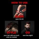 Beardo Dye Hard Temporary Hair Color - Metallic Red, 25g | Temporary 1-Day 1-Wash|DIY Instant Hair Color Makeup for Men| No Bleach | No Ammonia | No Damage - Fast Shipping to USA & Canada - Image 4