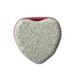 Babila Pumice Stone Soft Grip Heart-PC-V040 Grey - Fast Shipping to USA & Canada - Image 2