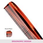 Vega Graduated Tortoise Shell Pattern Dressing Hair Comb,Handmade (India's No.1* Hair Comb Brand)For Men and Women, (HMC-02D) - Fast Shipping to USA & Canada - Image 7