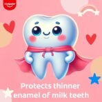 Colgate Toothpaste For Kids (3-5 Years), Natural Strawberry Flavor, Cavity Protection Tooth Paste, With 0% Artificial Flavors, Preservatives, Sweeteners & Colors - 80 Gram Tube - Fast Shipping to USA & Canada - Image 4