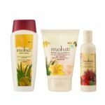 moha: Herbal Hair Shampoo | Mild Shampoo For All Hair Types 200 ml, Herbal Hair Conditioner 100 ml Herbal Hair Serum For Men & Women 30 Ml | Non-Sticky Silky Smooth, Tangle-Free Hair Pack of 3 - Fast Shipping to USA & Canada