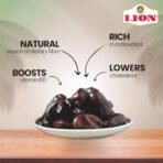 Lion dates Kimia Mazafati Dates, 1.5kg (500g x 3 Packs) ? Premium Soft Khajoor/Khajur, Nutritious Dry Fruits Pack of 3 - Fast Shipping to USA & Canada - Image 6