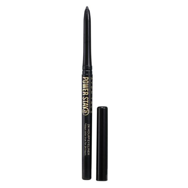 Avon True Color Powerstay Eyeliner - Carbon Black - 0.28 gm | Long-Lasting Twist-up Eyeliner | Waterproof, Transfer & Smudge Proof - Fast Shipping to USA & Canada