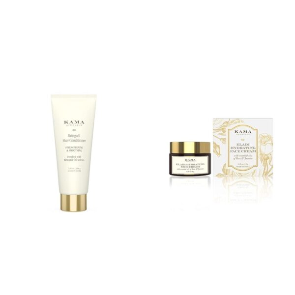 Kama Ayurveda Bringadi Hair Conditioner 200gm,KAMA AYURVEDA ELADI HYDRATING FACE CREAM 8GM - Fast Shipping to USA & Canada